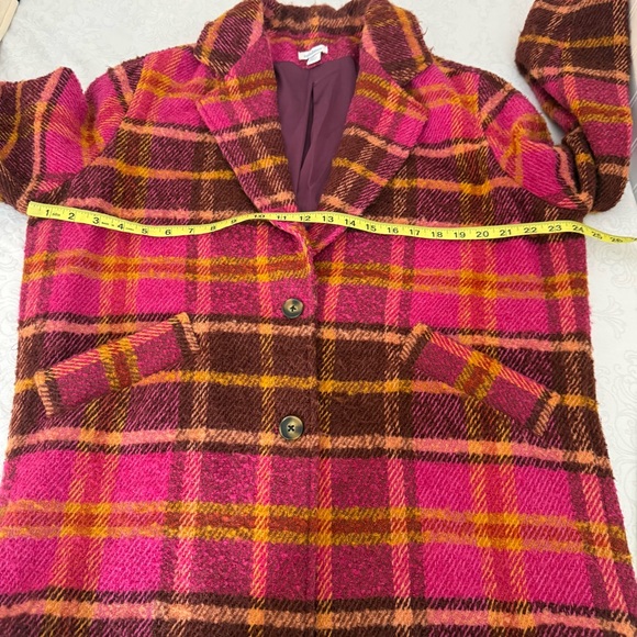 Sundance Ansley Plaid Oversize Coat Size Small - Picture 11 of 13